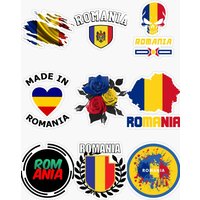 AliExpress Romania GR Flag Map National Emblem Skull Stickers Laptop Wall Room Bicycle Helmet Window Car Motorcycle Off-road Truck Decal