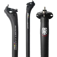 FULL Carbon Seatpost 27.2/30.8/31.6mm matte/Gloss 3k Carbon Fiber MTB/Road Bicycles Carbon Fiber seat post Light 350/400mm