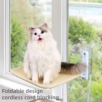 Window Mount Cat Hammock Suction Cup Hanging Nest Glass Seat Window Sill Perch Breathable Bed For Kitten Cat Sunning Rest