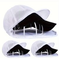 2pcs Mesh Hat Cleaning Set – Bag & Drying Rack, Gentle Baseball Cap Cleaner, Laundry Cage Stand