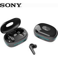 Sony-Casque Bluetooth sans fil avec affichage de l'alimentation, véritable casque, écouteurs stéréo,