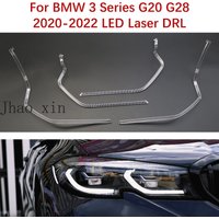 White Light Angel Eye for BMW 3 Series G20 G28 Ballast Module Lamp Tube 2020-2022 LED Laser Car Headlights DRL Light Guide Strip