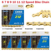 TOOPRE Bicycle Chain 6 7 8/9/10/11/12 Speed Variable Mountain Road Bike Anti-rust Electroplated Gold Chains Cycling Accessories
