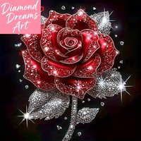 Frameless, 5D Diamond Flower Rose Embroidery Painting Full Round/ Square Diy Diamond Painting Kits Wall Decor