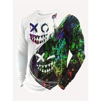 AliExpress NONE MEN S AUTUMN CREW NECK LONG SLEEVE CYCLING T SHIRT 3D PRINTED RETRO LOOSE FIT TOP MOUNTAIN BIKE CYCLING APPAREL