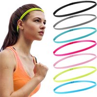 5/10/15pcs Elastic Sports Hair Band Black Stretchy Sports Headband Yoga Running Cycling Headband Women Girls Fitness Hairband