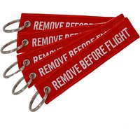 1Pcs Remove Before Flight Keychain Embroidery Keyring Aviation Gifts Key Fob Car Key Ring