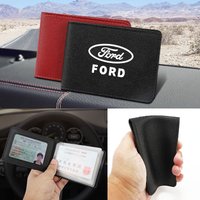 Ultra-thin Car Driver License Cover Credit Card Holder For Ford Focus Fiesta Puma Ranger Kuga MK7 MAX F150