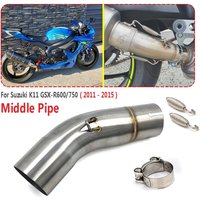 1 Caliber 51MM GSX-R600750 motorcycle exhaust pipe middle section connecting pipe suitable for Suzuki GSXR 600 750 K11 2011-2015