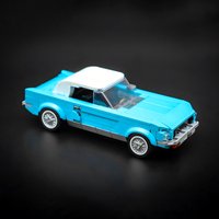 New MOC Speed Series 1965 Classic Sports Car Model Building Blocks DIY Modular Racing Car Assembly Children's Toy Boy Gift Set