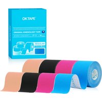 4Rolls OK TAPE Kinesiology Tape 5cmX5m, Regular Original Cotton Elastic Athletic Sports Tape for Support and Recovery 2inX16ft