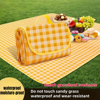 Lightweight Quick Drying Beach Blanket Picnic Blanket Waterproof Outdoor Tote Mat for Travel Camping Beach Family Party