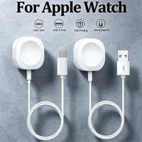 New Magnetic Wireless USB A Fast Charger for Apple Watch Ultra Series 9 8 7 6 SE Type C Cable Charging for iWatch Series 5 3 2