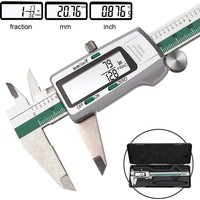 ET50 150mm Numérique Caliper En Acier Inoxydable Fraction/MM/Pouces 0.01mm Haute Précision pour Composants Mécaniques Mesure