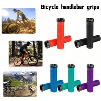 NPY MTB Mountain Bike Grips Lock-on Anti-Slip Handlebar Grips Shock-Proof Rubber Grips Fixed Gear Bicycle Road Bicycle Parts