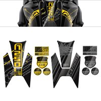 For BMW R1250GS 2018-2023 R 1250GS GS 40 Years Triple Black Motorcycles 3D Gel Tank Knee Paint Protection Decal Kit