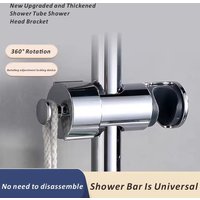 New Universal Shower Head Holder Adjustable 18~28mm ABS Chrome Shower Rail Holder Bathroom Accessories Shower Mounting Brackets
