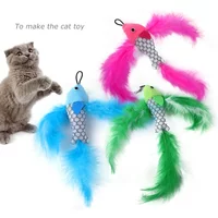 Flying Fish Replacement Head Funny Cat Stick Plush Toy Fishing Rod Replacement Head Pet Cat Toys Interactive Pet Products