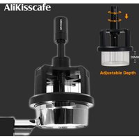 ALIKISSCAFE WDT Tools 51mm 54mm 58mm Rotary Espresso Stirrer Needle Distributor Magnetic Barista Tools Coffee Maker Accessories