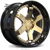 Hot-selling 18 20 22 Inch 2 Piece Deep Concave Rims Forged 5x114.3 5x130 4x100 Chrome Wheel for Audi BMW Mercedes Benz porsche