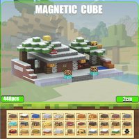 Magnetic Building Blocks Toys for Boys, Girls and Kids 3+ My World Magnetic Cubes Building Blocks Game Educational Gift Set