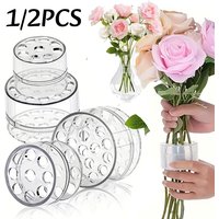 Spiral Vase Flower Arranger Invisible Transparent Ikebana Stem Holder Convenient Plastic Bouquet Floral Plant Tool DIY Floral