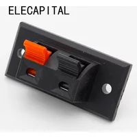 2017 Hot 5 Pcs 2 Positions Connector Terminal Push in Jack Spring Load Audio Speaker Terminals
