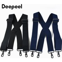 Deepeel 5*120cm Men's Adult Suspenders 4 Clip Hook Buckle Wide Stretch Straps Male Jockstrap Braces Men Skirt Jeans Accessories
