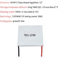 10pcs TEC1 12703 12704 12705 12706 12V 6A TEC1-12706 TEC Thermoelectric Cooler Peltier DIY