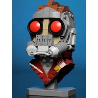 New 305Pcs Famous Hero Movie Moc Miniature Character Head Bust Model Diy Creative Ideas Child Toy Birthday Gifts Custom Puzzle