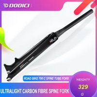 AliExpress DODICI All Carbon Fiber Highway Straight/Spinal Front Fork 700 C Disc Brake 28.6MM 74mm Fixed Gear Fork