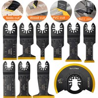 10/20/34/45/64/88mm Titanium Oscillating Blades Multitool Oscillating Saw Blades Tools Accessories for Wood Hard Material Metal