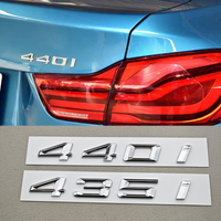3D ABS Car Logo 440i 435i Badge for F32 F33 F36 Car Letters Sticker Rear Trunk Emblem Car Accessories