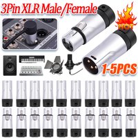 Male/Female Compact XLR Microphone Solder Adapter Adjustable 90° Right Angle XLR Audio Plug Gold Plated XLR Connector Plug
