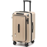 New Side-Opening Large-Capacity Expandable Travel Luggage with Silent Swivel Wheels 20,24,28-Inch Thick Handle Password Suitcase
