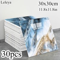 PVC Marble Wall Stickers Self-Adhesive Thickened Tile Sticker Bathroom Waterproof Floor Sticker Kitchen Home Decoration