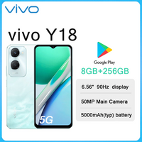 VIVO Y18 5G LTE Smartphone 8GB+256GB 6.56"/50MP/5000mAh/ Fashion Dual SIM Unlocked 2026 New Arrival Android Mobile Phone
