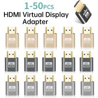 1-50PCS HDMI Virtual Display 4K HDMI DDC EDID Dummy Plug EDID Display Cheat Virtual Plug HDMI Dummy Emulator Adapter Wholesale