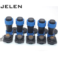 SD20 ip68 waterproof connector 1 2 3 4 5 6 7 8 9 10 12 14 pin Electrical equipment power panel mounting plug (female) ,socket