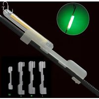 TN85 20PCS Night Fishing Rod Tip Holder Clip Light Stick Feeder Fluorescent Light Stick Fishing Glow Stick Fishing Accessories