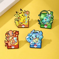 Cartoon Charmander Enamel Pins Metal Brooches Lapel Badges Backpack Clothes Jewelry Accessory Gift for Friends Action Figures