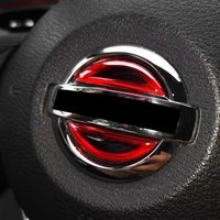 For Nissan Qashqai J11 J10 X-trail T32 Juke Altima Sentra Micra Leaf Car Steering Wheel Sequins Stickers Inner Cover Accessories