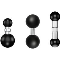 Double Ball Mount Adapter 1 Inch to 25mm/17mm/20mm Composite Extension Ball for Ram mounts Double Socket Arm Accessroeies