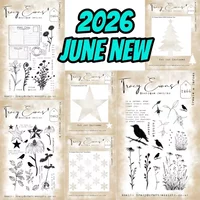 2026 June New Special Delivery Stamps Stencil For DIY Scrapbooking Crafts Maker Photo Album Template Handmade Decoration