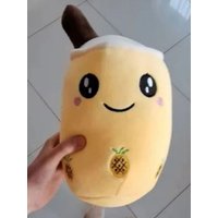 24CM Cute Stuffed Boba Plush Bubble Tea Real-life Bubo Food Milk Cup Plushie Pillow Soft Kawaii Plush Toys Gifts for Kids Baby