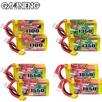 GNB 2S 3S 4S 6S 1100mAh 1100/1350/1550/1850mAh 140C With XT60 for FPV Quadcopter Helicopter Airplane Rechargeable Lipo Battery