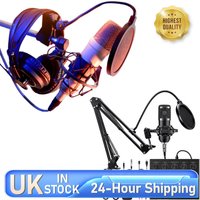 Podcast Equipment Bundle W/ BM800 Microphone V8 Sound Card for Streaming