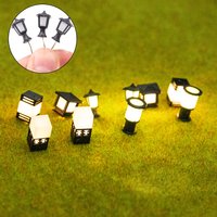 3PCS Miniature Lawn Lamp Model 3V Many Style LED Light For DIY Railway Train/Garden Grass Lights/Dollhouse/Street Scene Decor