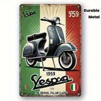 1959 Italian Classic Scooter Vintage Retro Iron Sign Plaque 20x30cm For Farm & Home Wall Decor