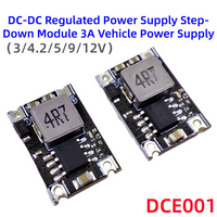 10-1 pcs,DC-DC Buck Converter Step Power Supply Module 5V-30V To 3.3V 5V 9V 12V 3A Voltage Regulator For Car Motorcycle Battery